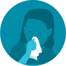 Cover your cough or sneeze with a tissue, then throw the tissue in the trash